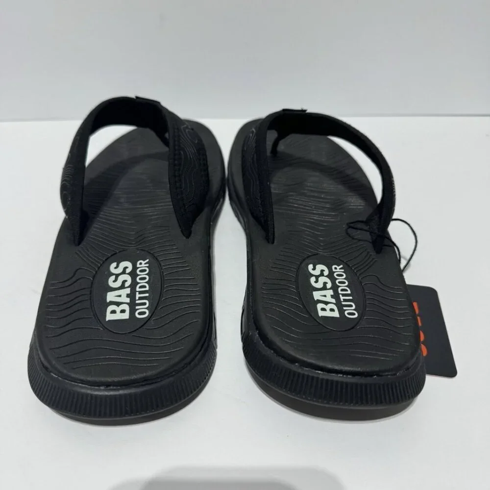 Bass Outdoor Mens Top Thong Sandals Black Size 11 M